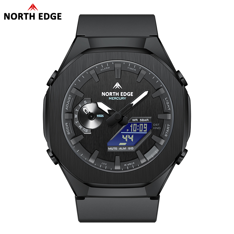 Outdoor Lighting Zones - NORTH EDGE MERCURY Herren Digitaluhr Stoppuhr