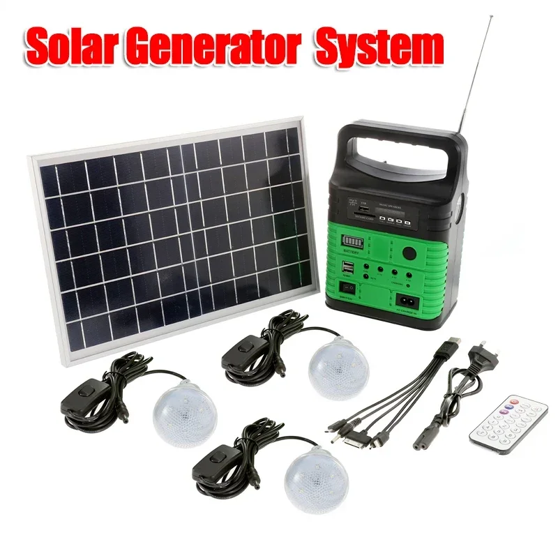 Outdoor Lighting Solar Panel - Tragbares Camping Solarstrom generators ystem Sonnen