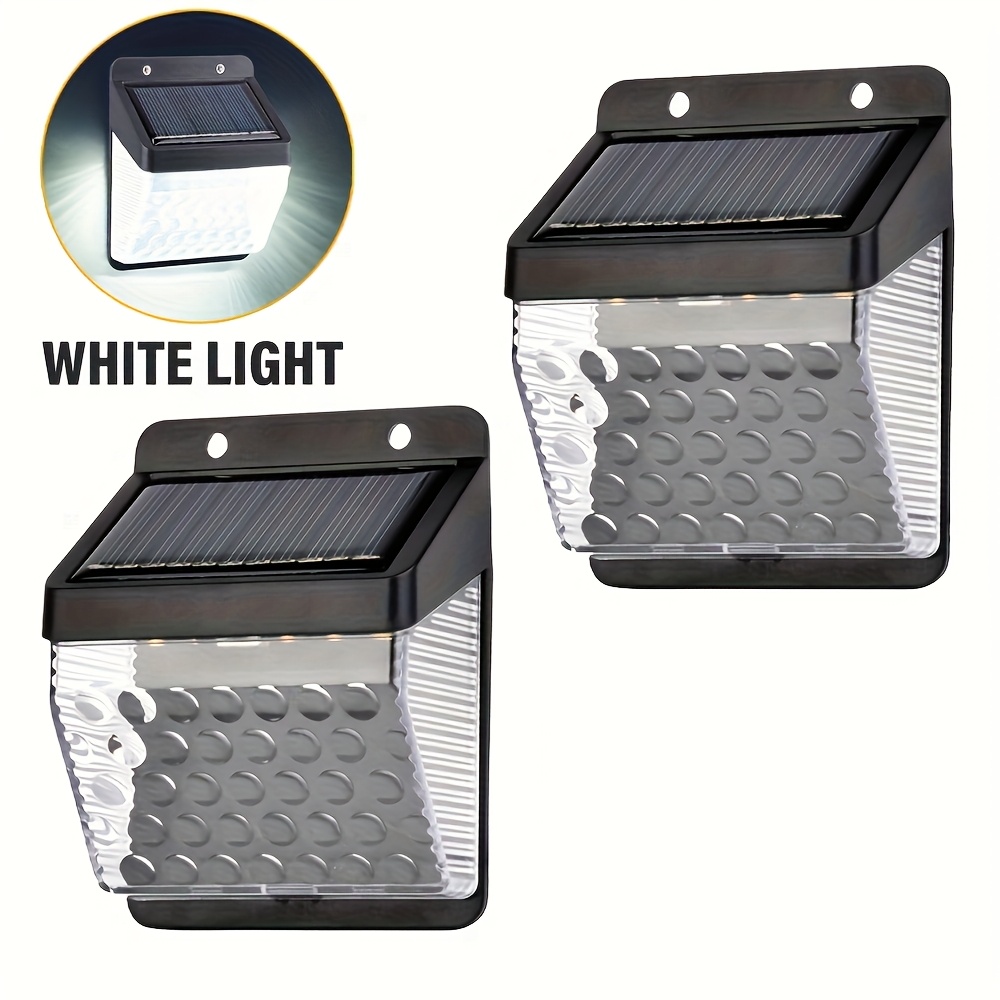 Outdoor Lighting Sconce - LED Solarleuchte mit PIR-Bewegungssensor, Wasserdichte Solarlampe