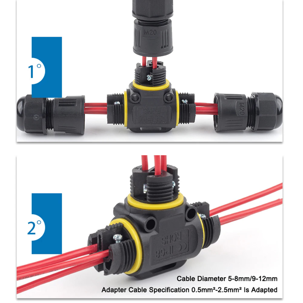 Outdoor Lighting Junction - IP68 wasserdichte elektrische Kabelverbinder-Anschlussdose für den