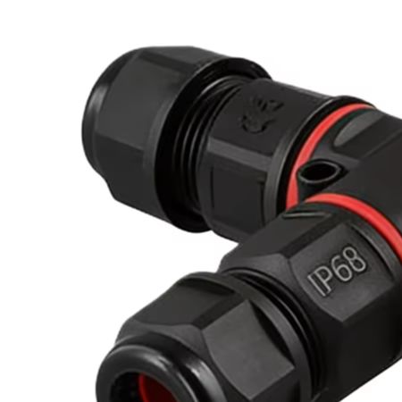Outdoor Lighting Junction - 5 Stück IP68 Wasserdichter 3-Pin T-förmiger