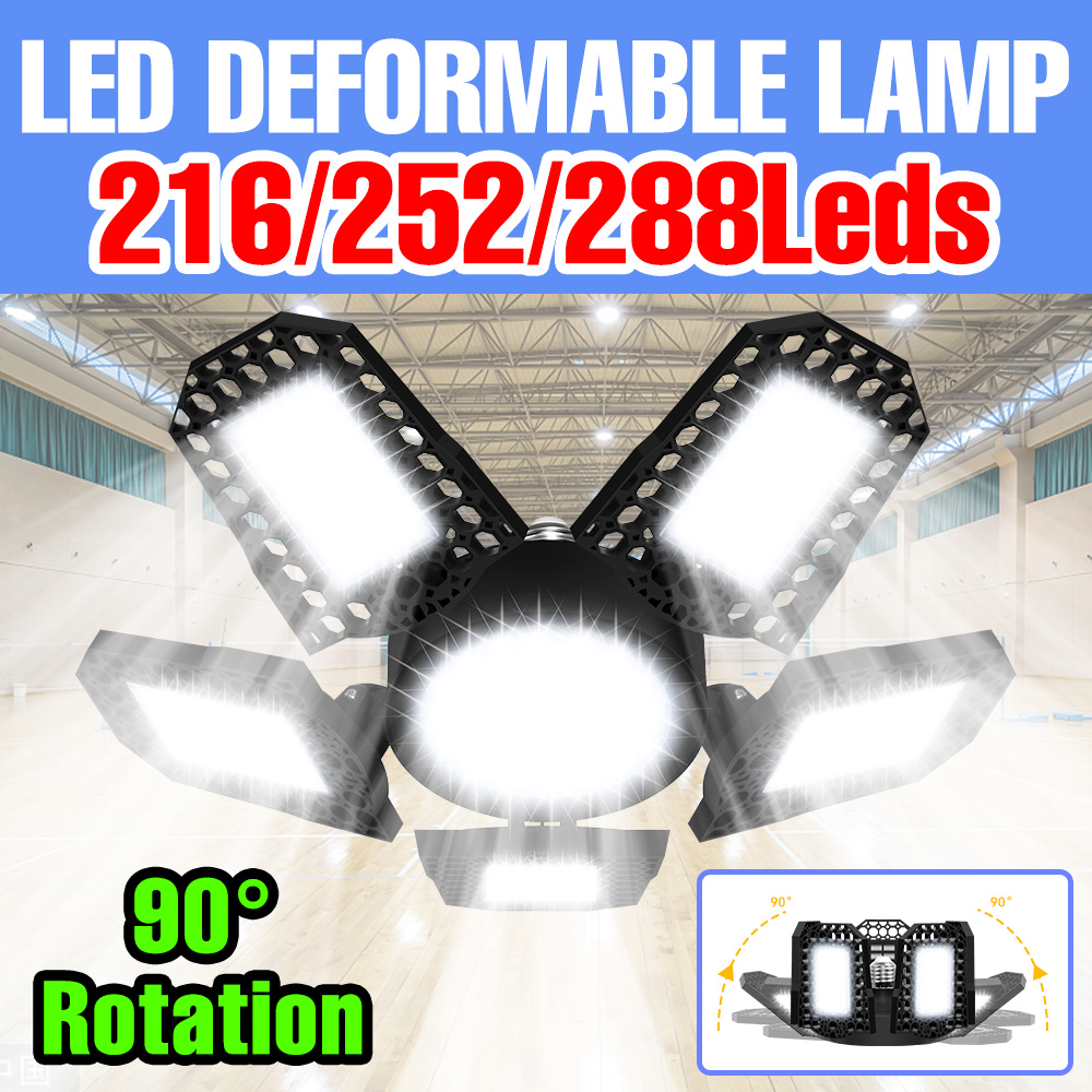 Outdoor Lighting Warehouse - 300 W E27/E26 LED-Garagenbeleuchtung, verformbare Lampe,