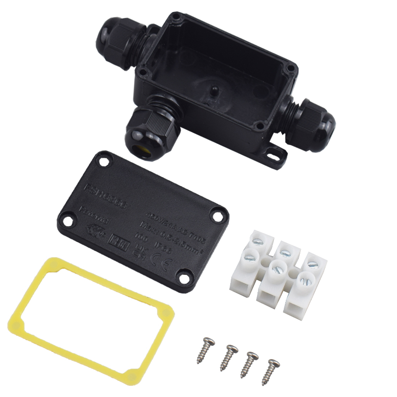 Outdoor Lighting Box - 3-Wege-Anschlussdose für den Außenbereich, wasserdicht, IP66,