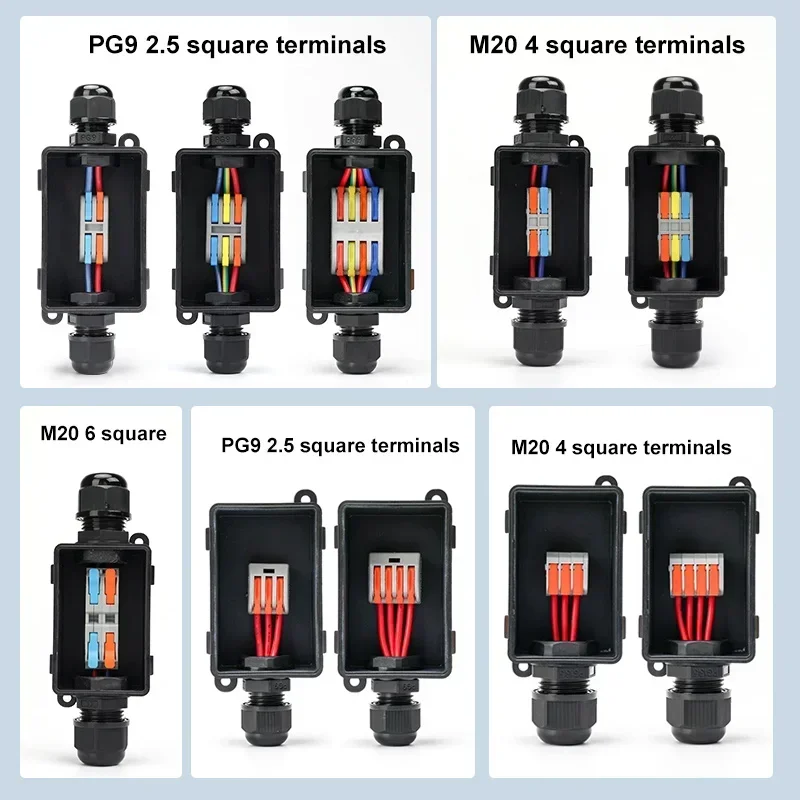 Outdoor Lighting Junction - M20 PG9 2-Wege mit Anschluss 2