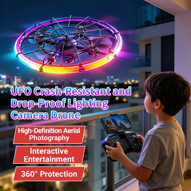 Outdoor Lighting Box - JJRC H145 UFO RC-Drohne mit Dual-HD-Objektiv,