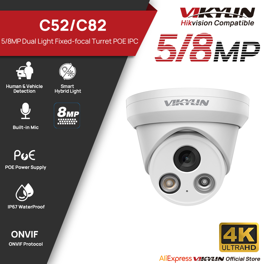 VIKYLIN 5/8MP 4K IP-Kamera mit – Outdoor Lighting Mains Powered Bewertung und Preis