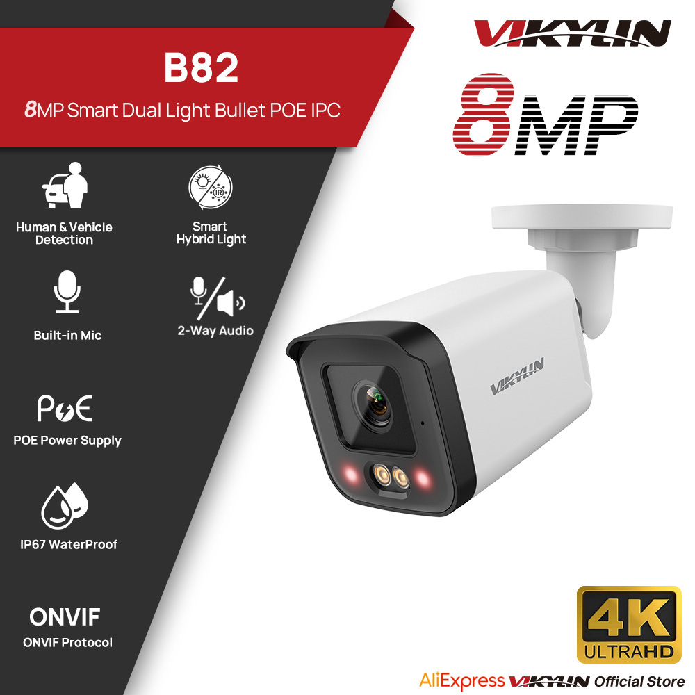 VIKYLIN 8MP IP-Sicherheitskame – Outdoor Lighting Mains Powered Bewertung und Preis