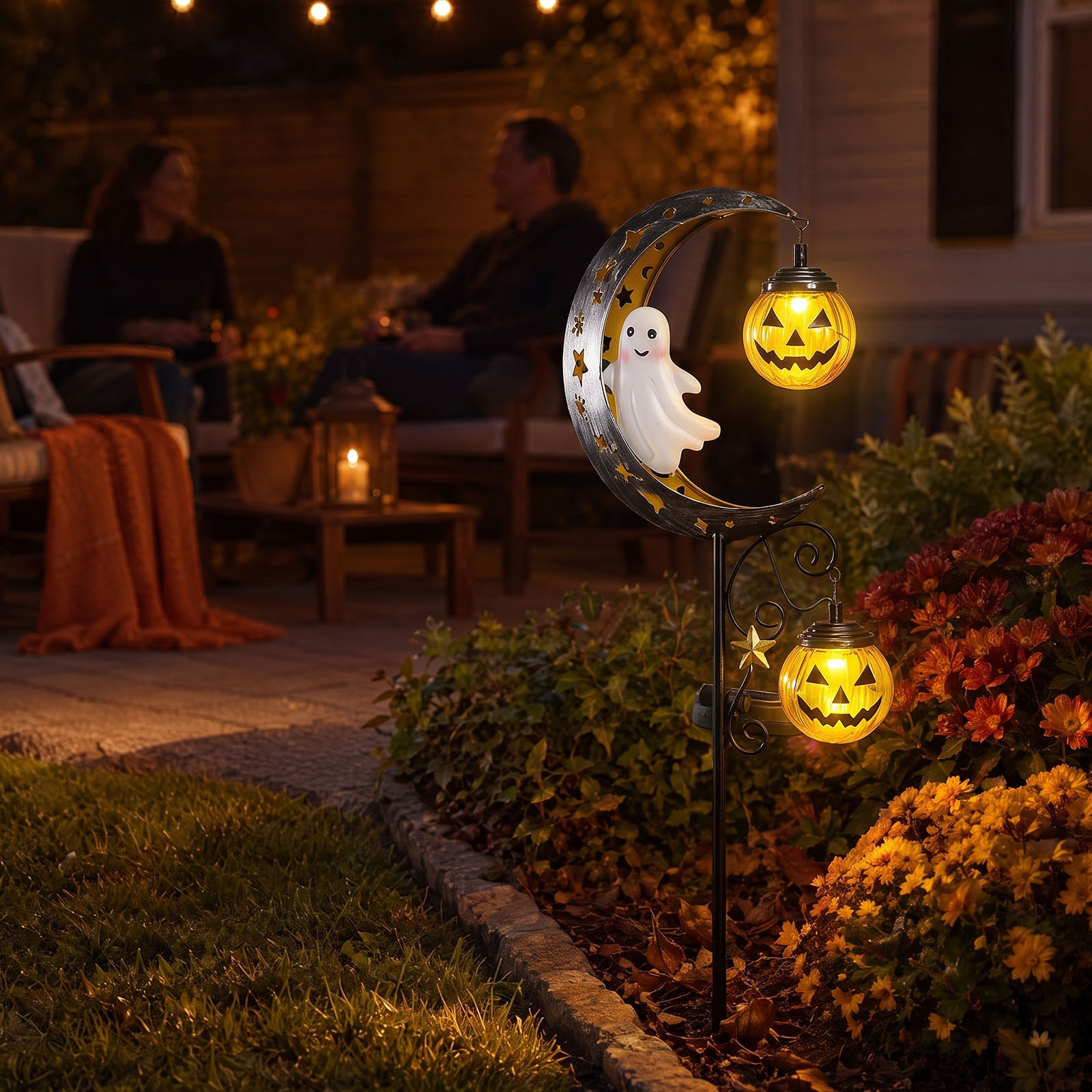 Solar-Halloween-Mond-Schädel-G – Outdoor Lighting Yard Stakes Bewertung und Preis