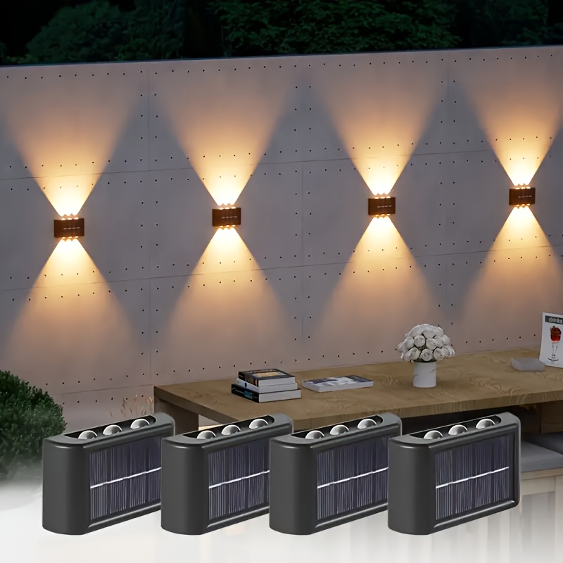 LED Solarleuchte für Außen, Wa – Outdoor Lighting Sconce Bewertung und Preis