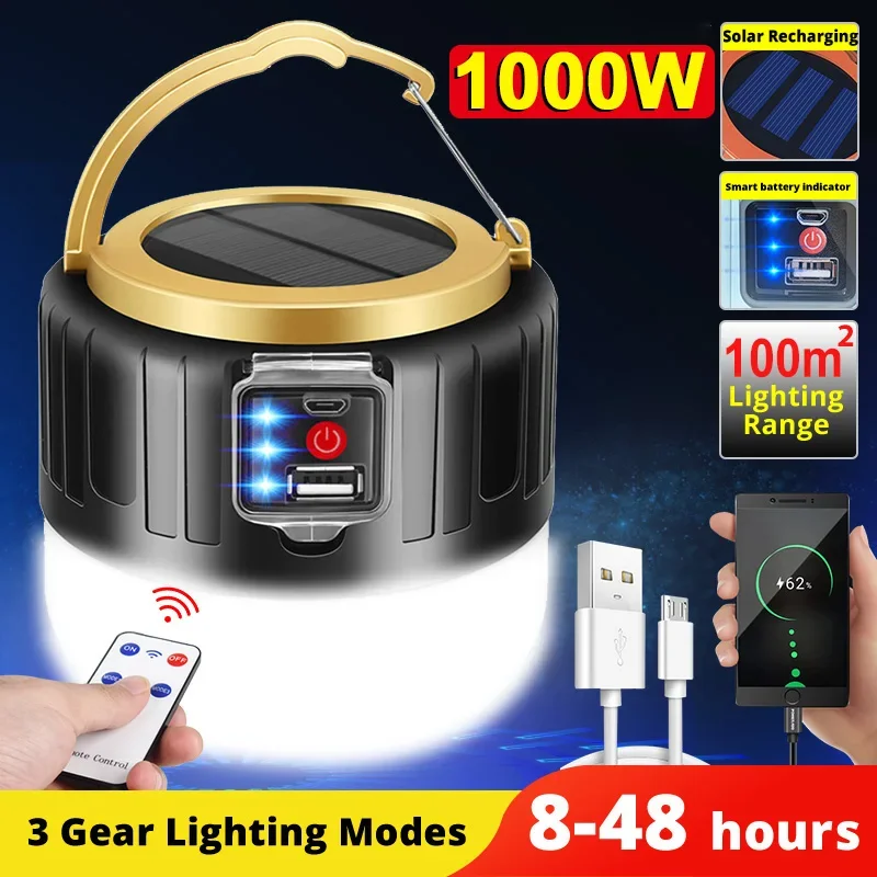 LED Solar Camping Licht Power  – Outdoor Lighting Solar Panel Bewertung und Preis