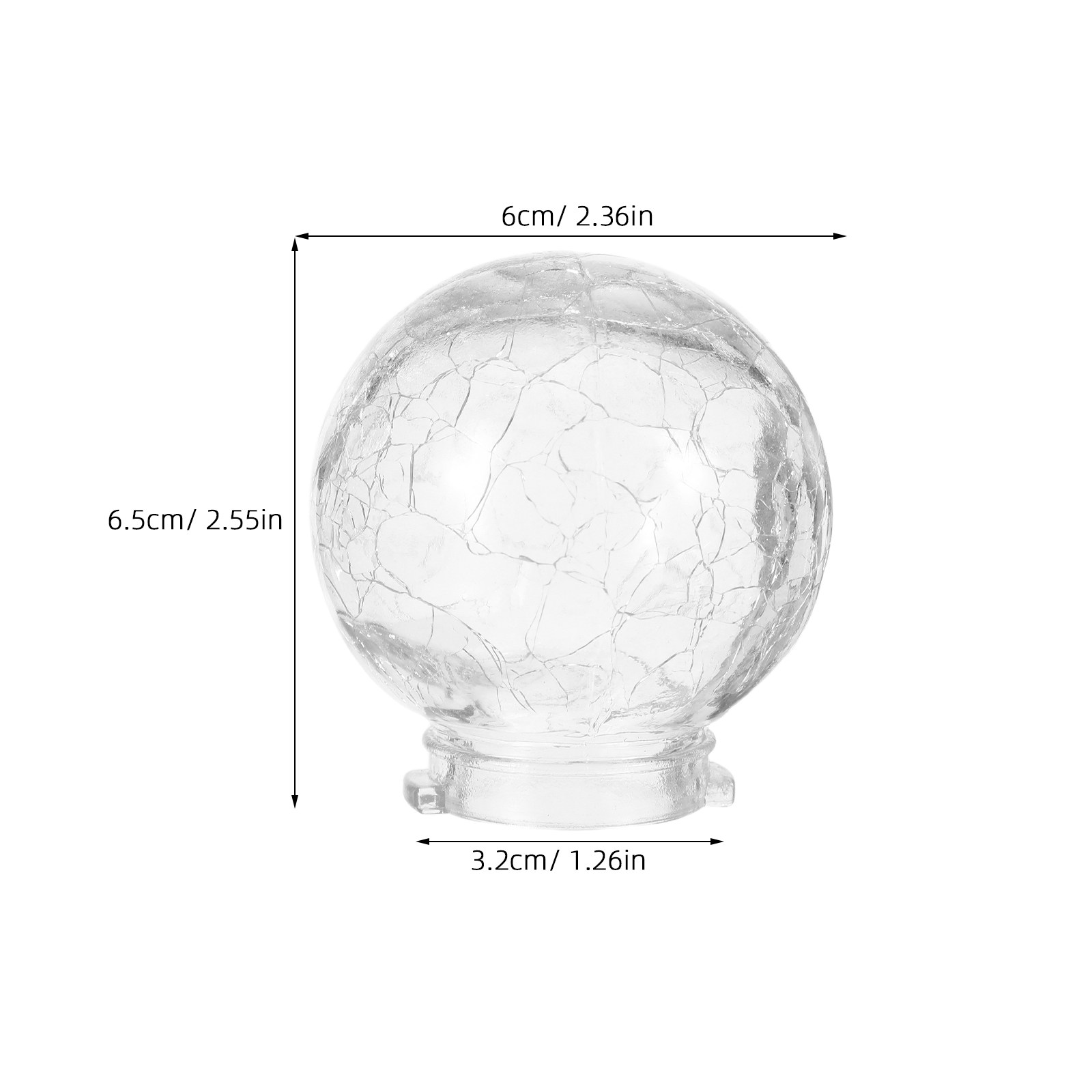 8 Stück Crackle-Glas-Kugel-Lam – Outdoor Lighting Glass Replacement Bewertung und Preis