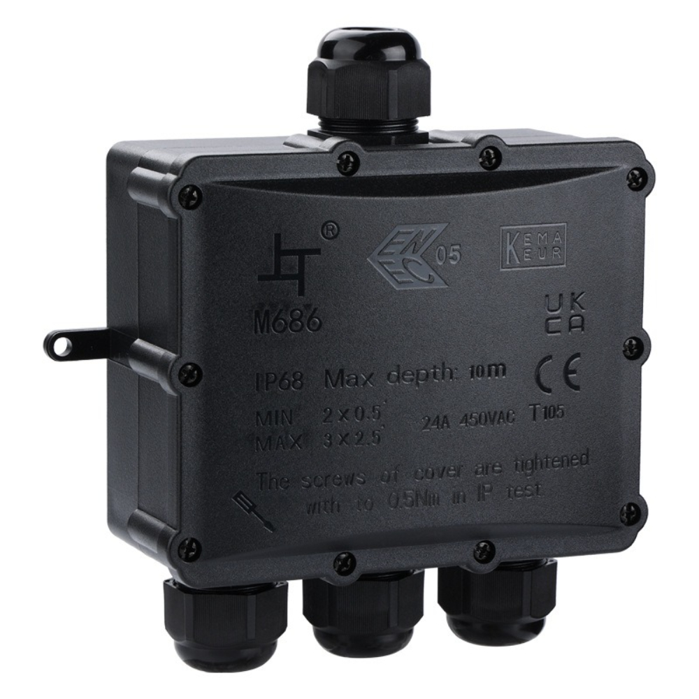 4Way 1In3Out IP68 Wasserdicht  – Outdoor Lighting Junction Bewertung und Preis