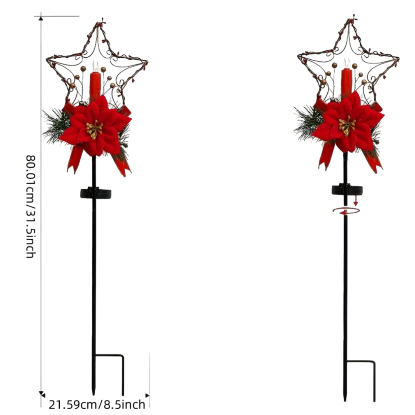 Solar-Weihnachtsdekorationen f – Outdoor Lighting Yard Stakes Bewertung und Preis