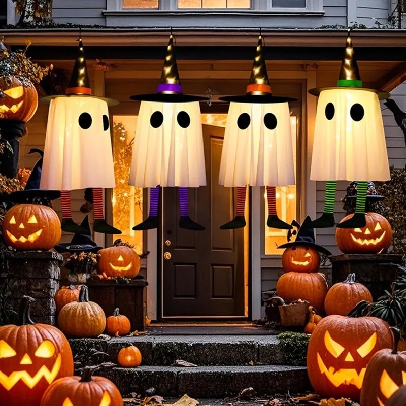 Halloween-Hängegeister-Dekorat – Outdoor Lighting Halloween Bewertung und Preis