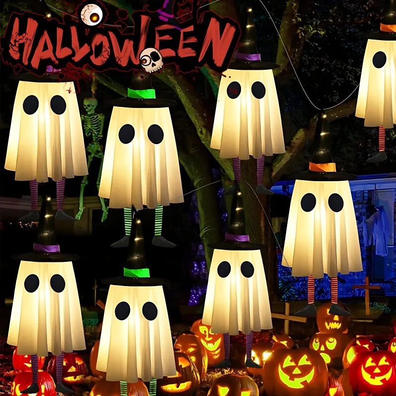 Halloween-Hängegeister-Dekorat – Outdoor Lighting Halloween Bewertung und Preis