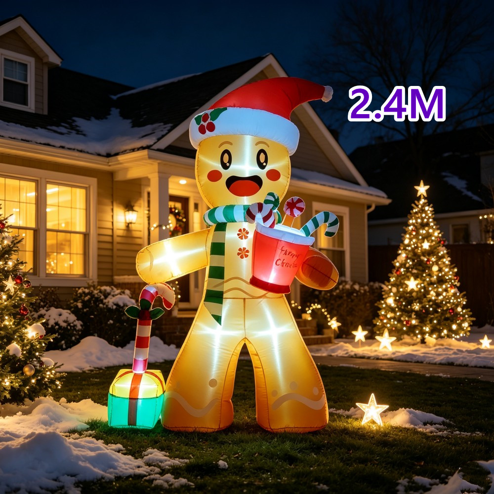 Weihnachten 2,4M Aufblasbare L – Outdoor Lighting For Christmas Bewertung und Preis