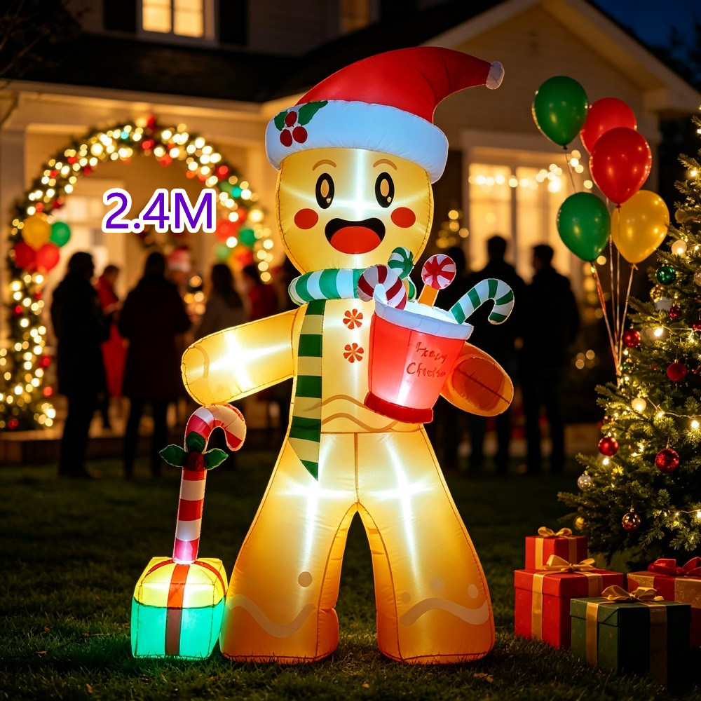 Weihnachten 2,4M Aufblasbare L – Outdoor Lighting For Christmas Bewertung und Preis