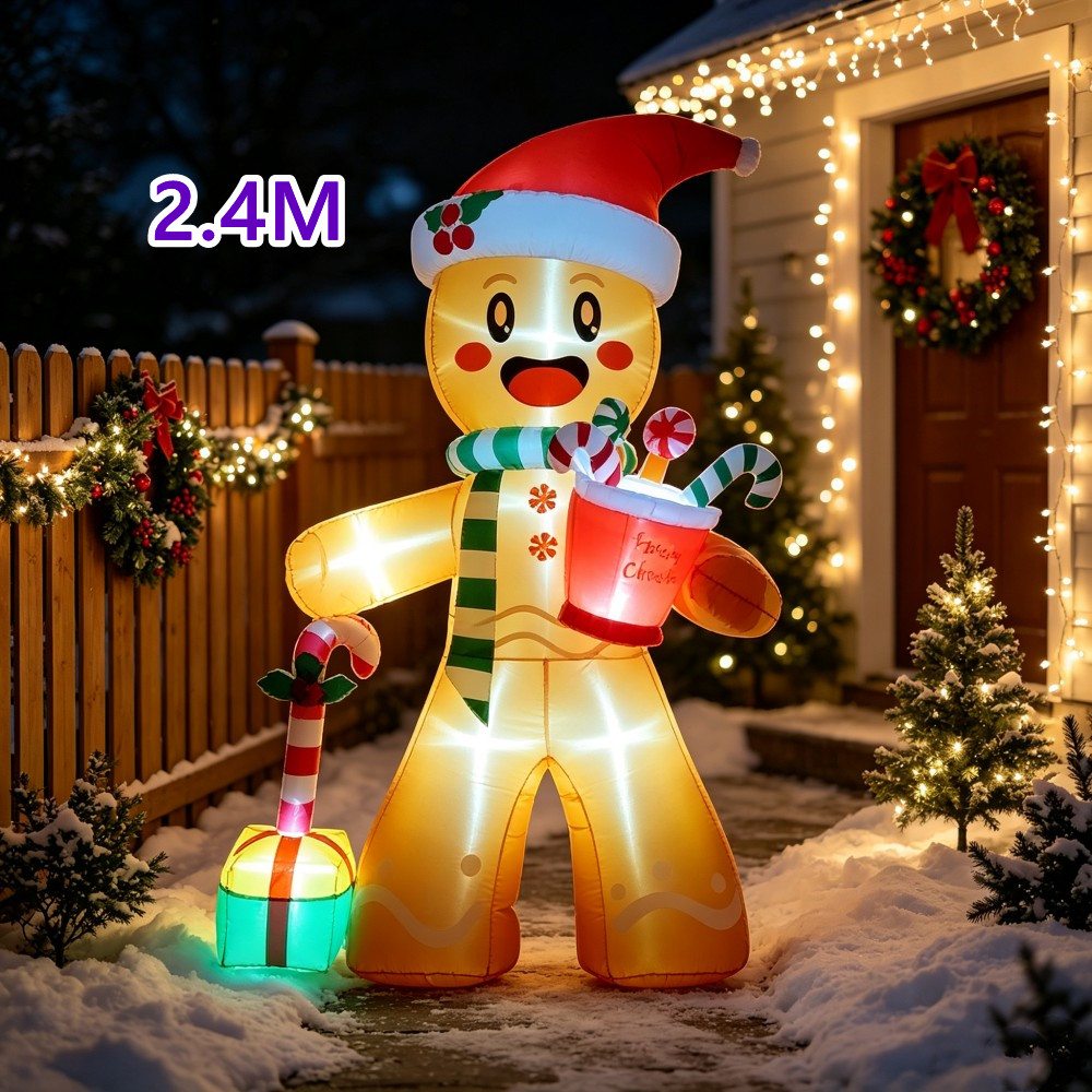Weihnachten 2,4M Aufblasbare L – Outdoor Lighting For Christmas Bewertung und Preis
