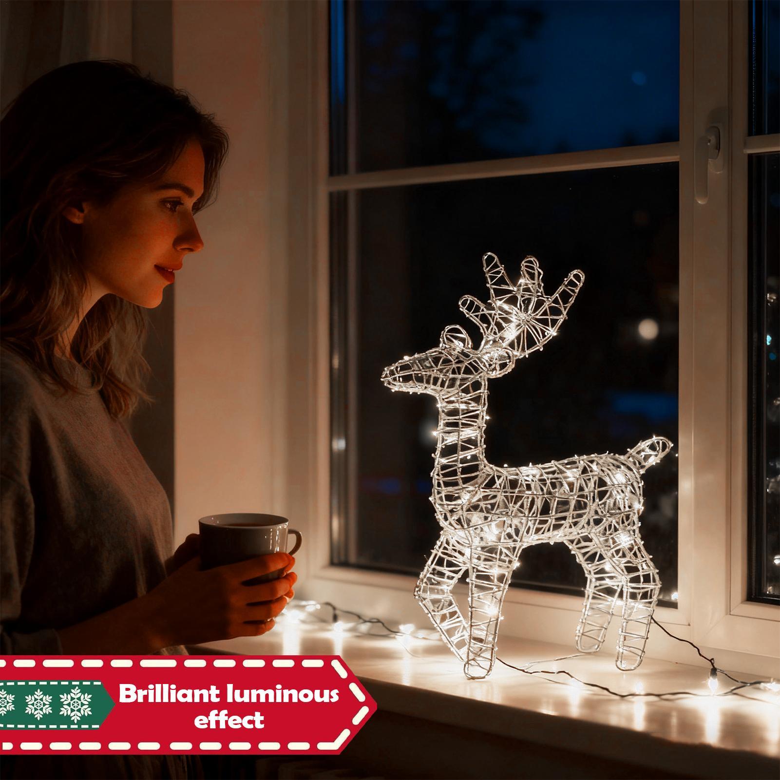 Beleuchteter Weihnachts-Hirsch – Outdoor Lighting Front Yard Bewertung und Preis