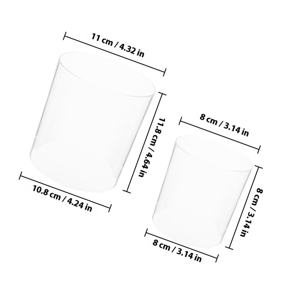 2 Stück Transparente Glas-Ölla – Outdoor Lighting Glass Replacement Bewertung und Preis