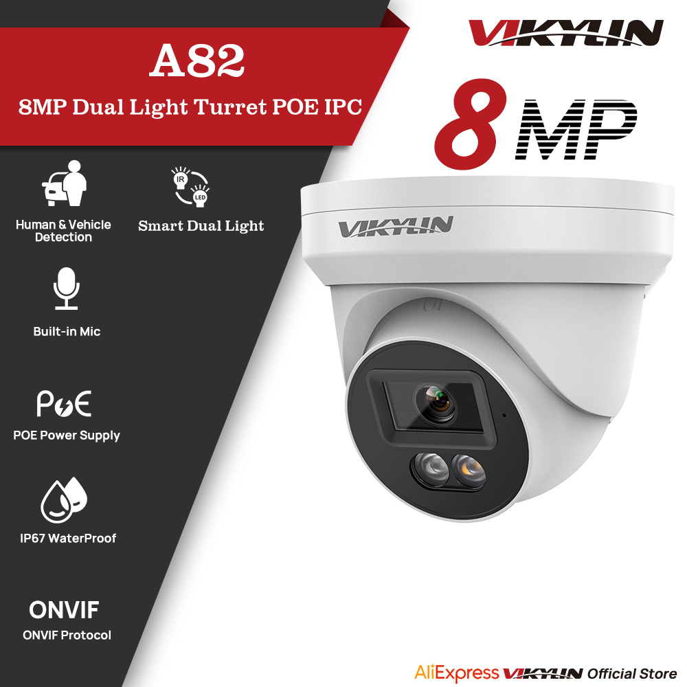 VIKYLIN 8MP IP-Sicherheitskame – Outdoor Lighting Mains Powered Bewertung und Preis