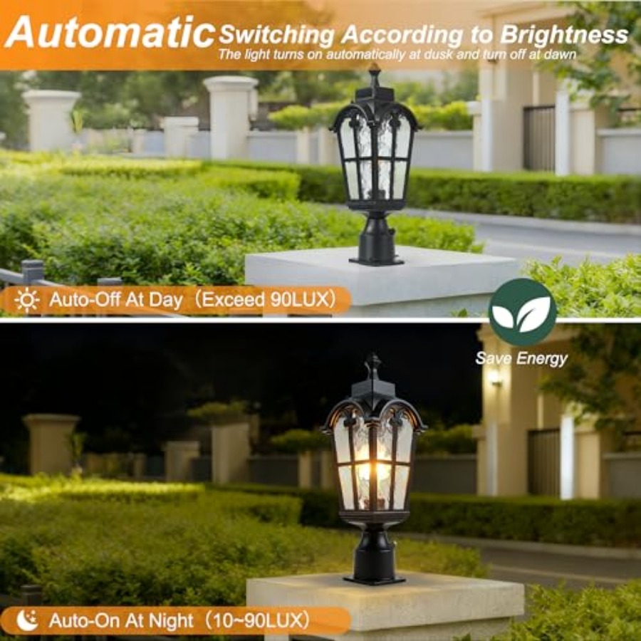 Sensor-Außenpfostenleuchten, w – Outdoor Lighting Waterproof Bewertung und Preis