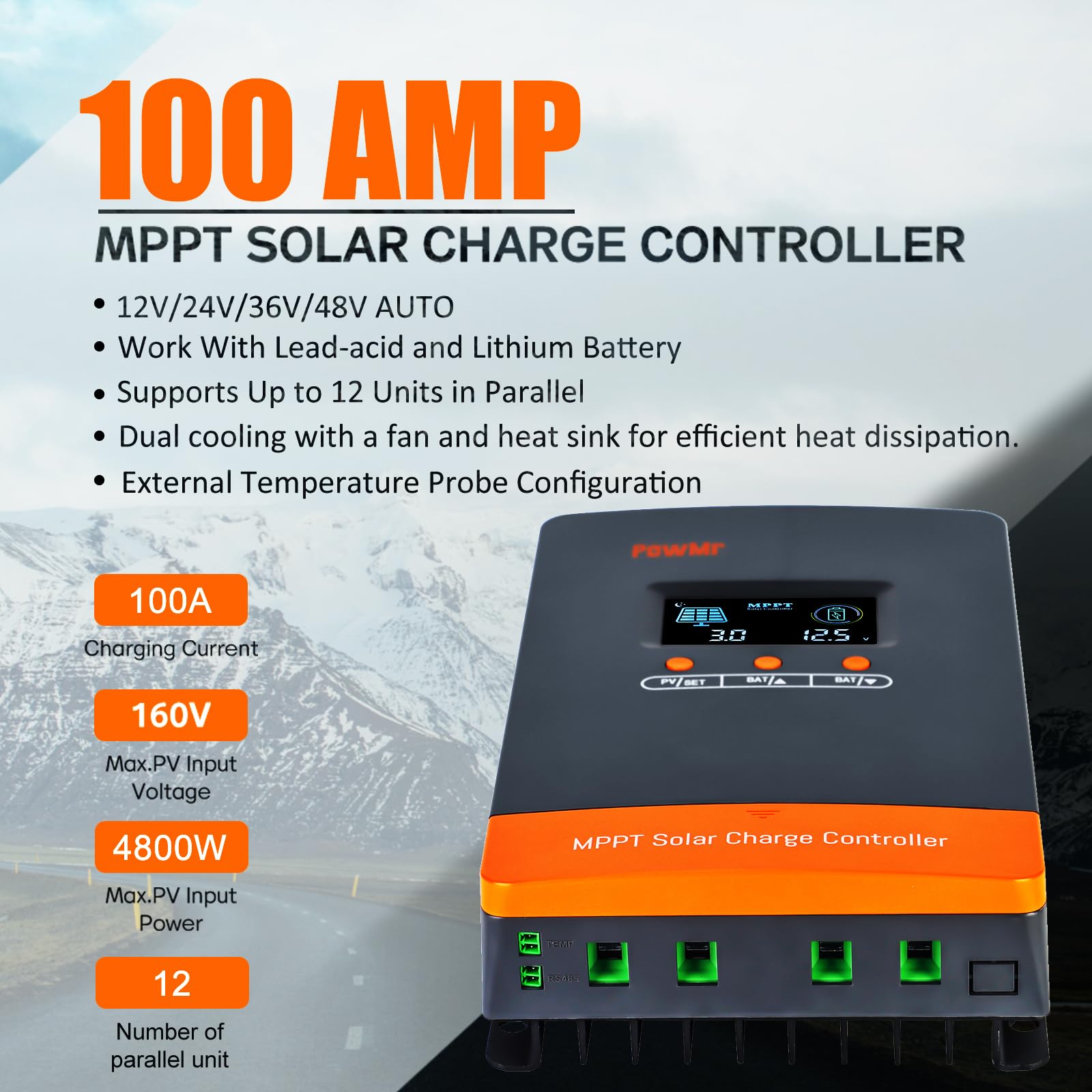 PowMr 100A MPPT Solarladeregle – Outdoor Lighting Warehouse Bewertung und Preis