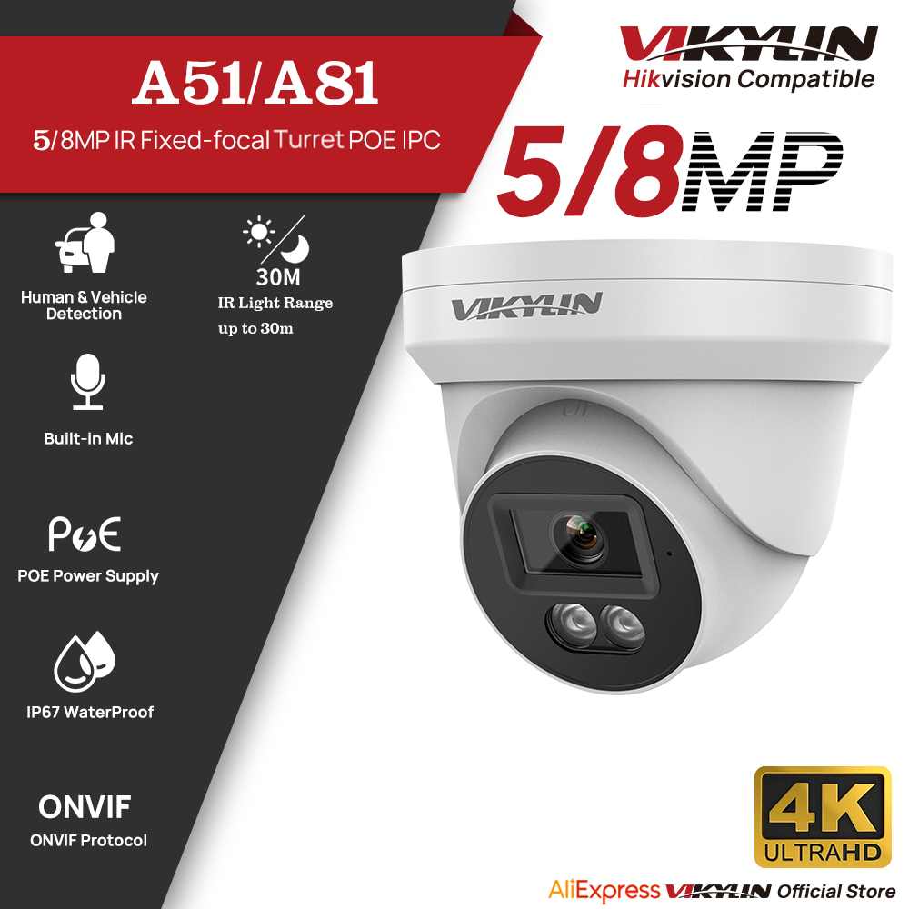 VIKYLIN 5/8MP HD IP-Sicherheit – Outdoor Lighting Mains Powered Bewertung und Preis