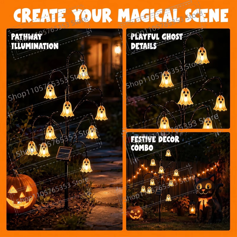 Halloween Solar-Laterne für de – Outdoor Lighting Halloween Bewertung und Preis