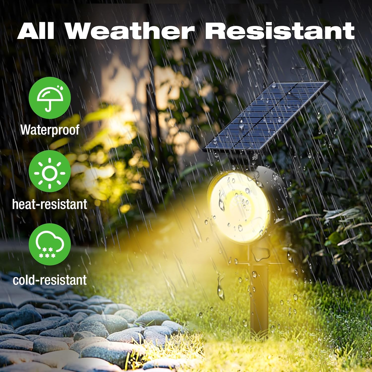 Solar-Spotlights für den Außen – Outdoor Lighting Solar Panel Bewertung und Preis